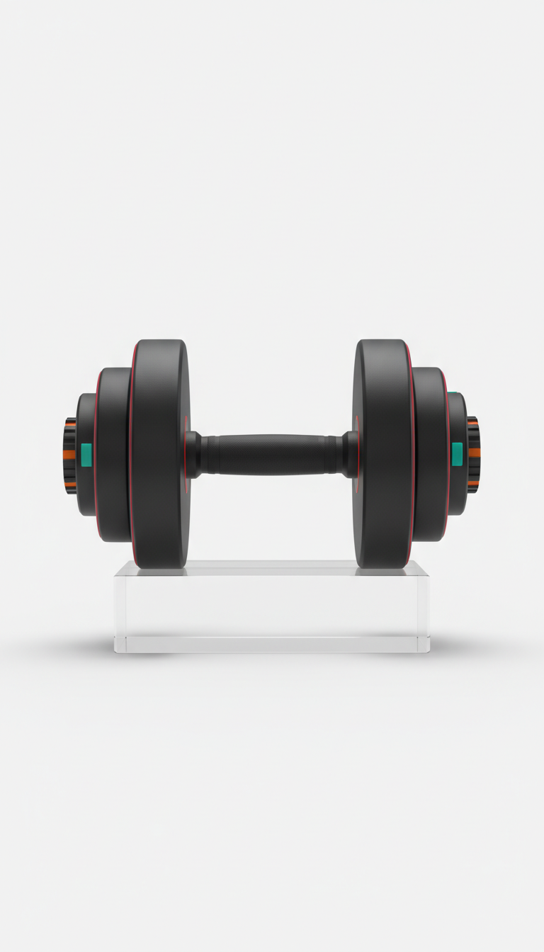 Matte Black Adjustable Dumbbells