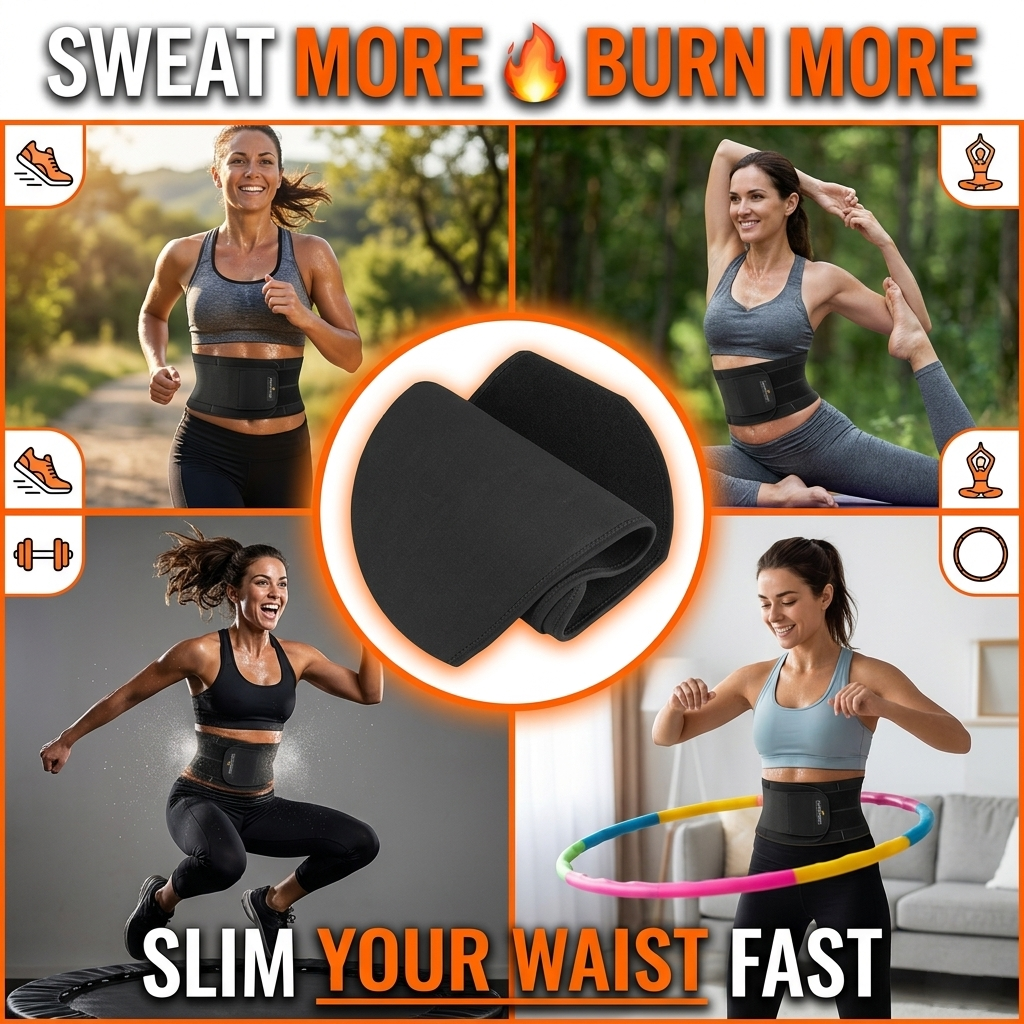 Premium Waist Trimmer Sweat Belt for Men & Women